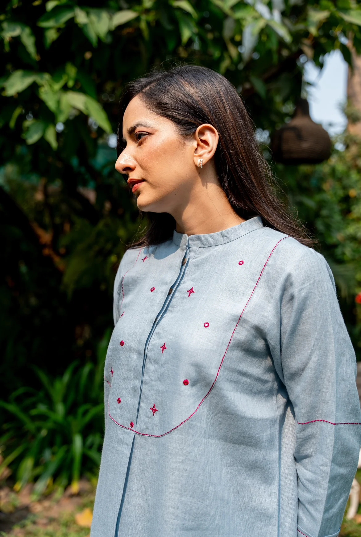 STONE  BLUE LINEN PAIR - Image 6