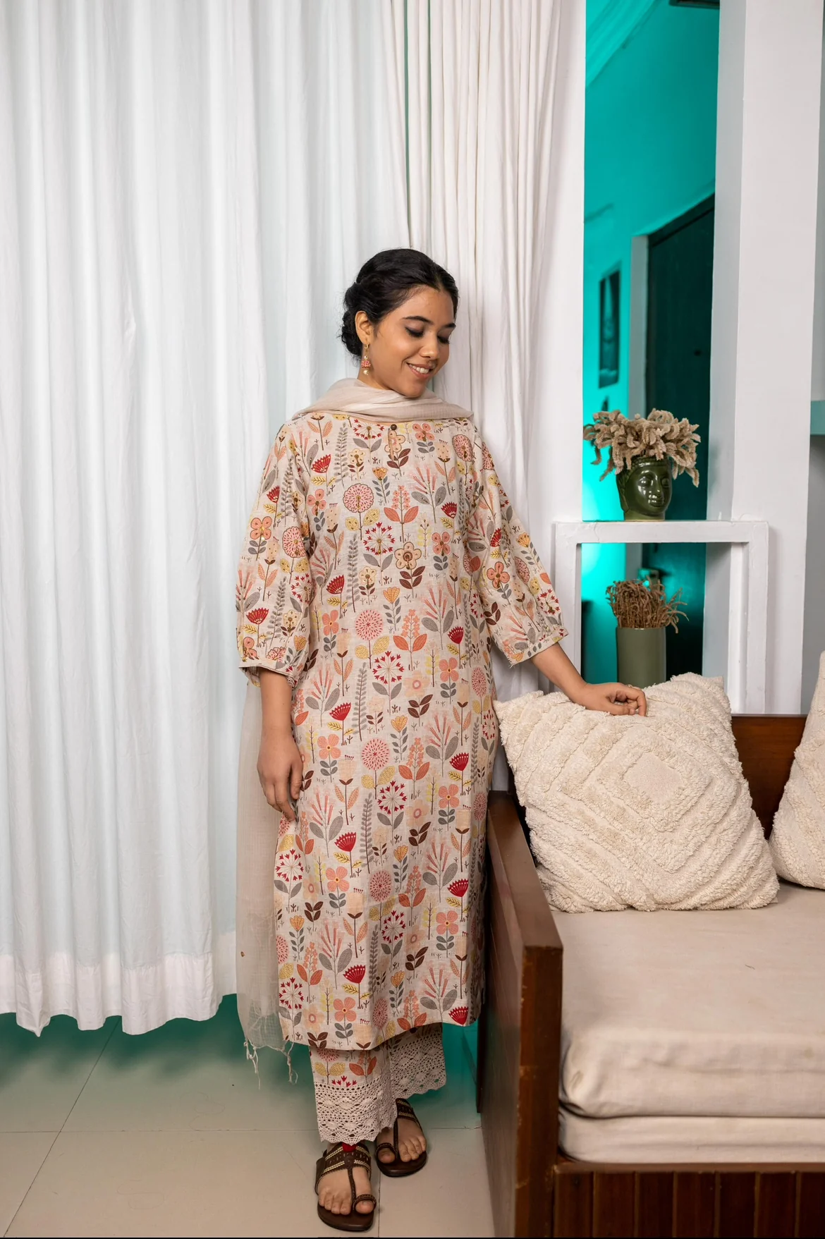 TULIP FLORAL LINEN SET - Image 5